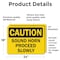 Signmission Sound Horn Proceed Slowly Caution Sign, Vinyl Decal, 24in W x 18in L, 2PK OS-2PACK-CS-D-1824-L-19233 - alternate 6